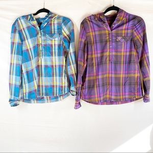 Prana Two Anja Long Sleeve Hooded Hiking Top Small